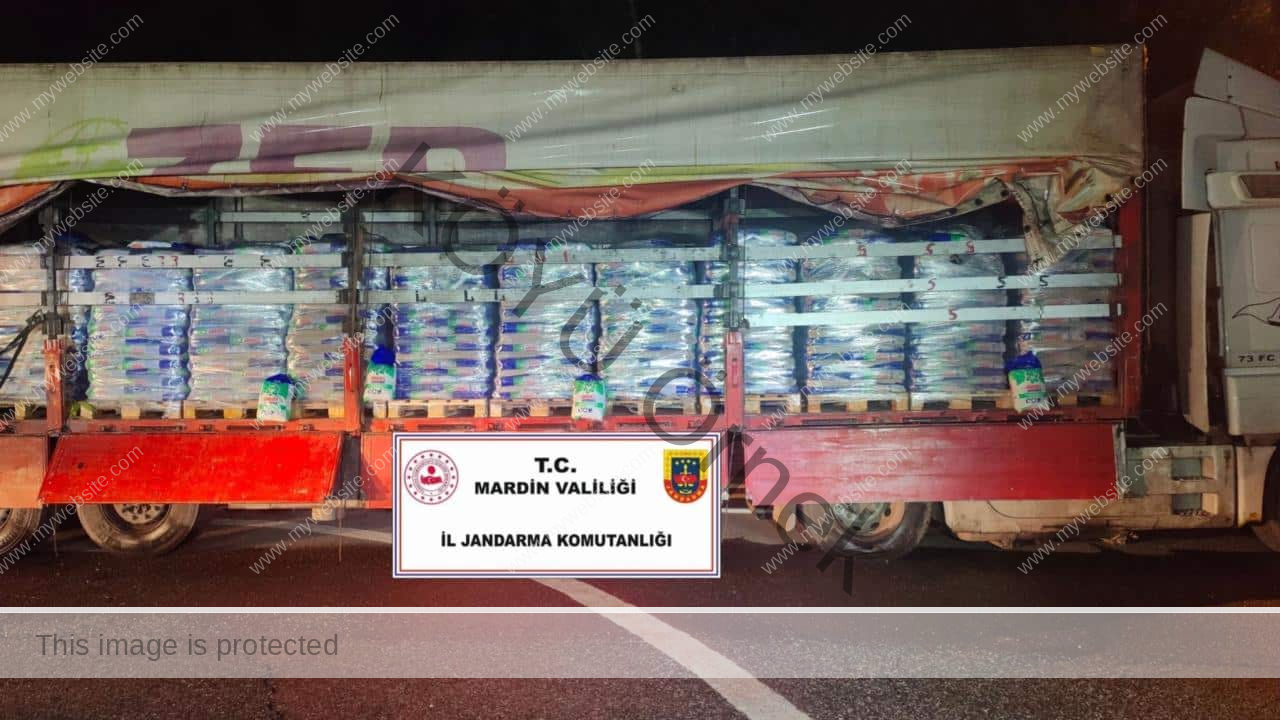 Mardin’de 25,5 ton sahte toz deterjan ele geçirildi