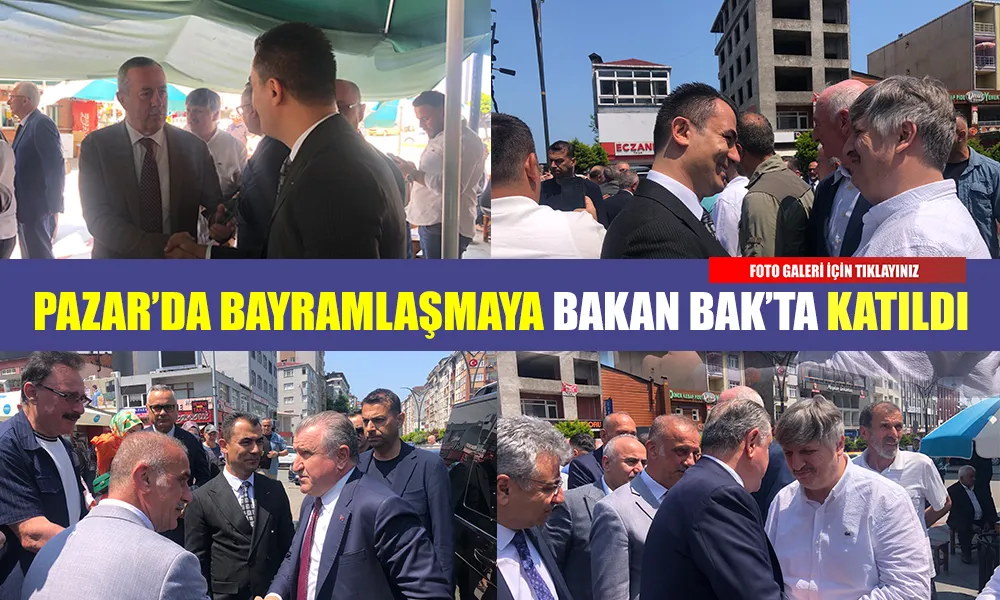 Pazar’da Bayramlaşma Töreni Coşkuyla Gerçekleşti